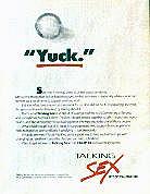 Talking Sex promo: Yuck!