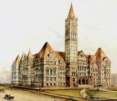 Old City Hall as planned, 1889