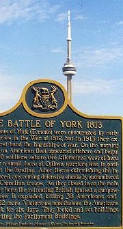 Battle of York plaque